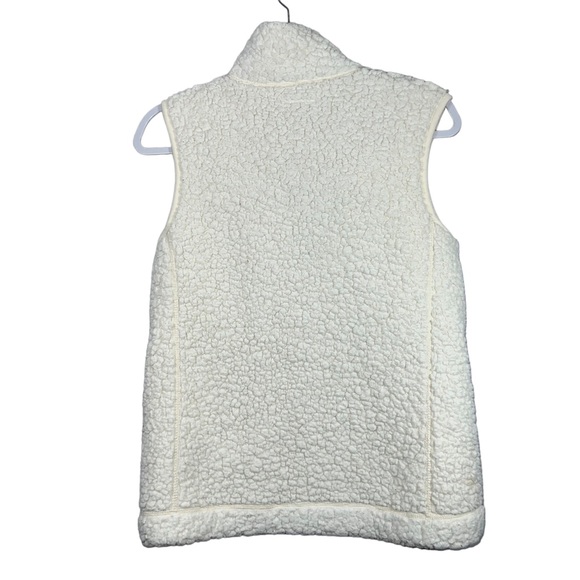 Weatherproof Cream Sherpa Zip Up Vest Women’s - Picture 3 of 5